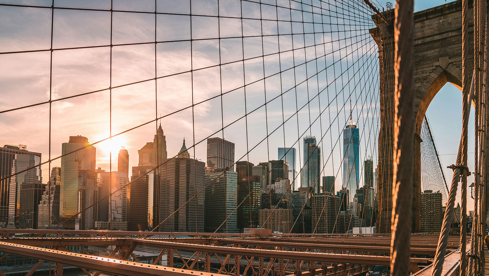 View of Manhattan from Brooklyn Bridge